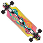 Santa Cruz Sundown Stripes Drop Thru Longboard Complete Skateboard - Lincollap